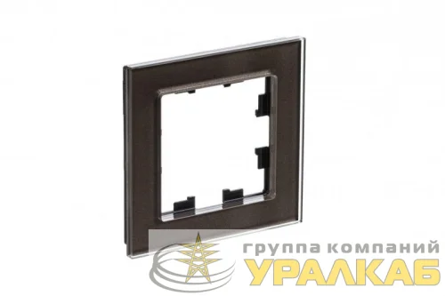 Рамка 1-м AtlasDesign Nature стекло мокко SE ATN320601 детальная картинка