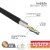 Кабель витая пара U/UTP кат.5E 4х2х24AWG solid CU PE Outdoor трос черн. (м) Rexant 01-0046 детальная картинка