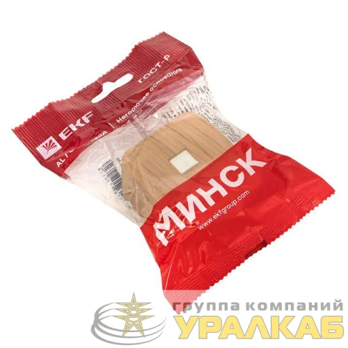 Розетка компьютерная 1-м ОП Минск RJ45 1А 120В свет. дерево EKF EGK01-035-30 детальная картинка