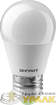 Лампа светодиодная 71 626 OLL-G45-8-230-2.7K-E27 8Вт шар 2700К тепл. бел. E27 560лм 230-264В ОНЛАЙТ 71626