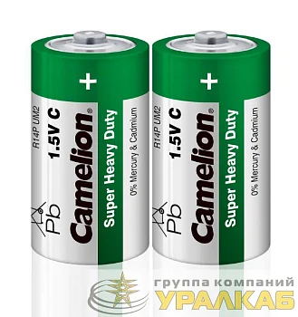 Элемент питания солевой C/R14 R14P-SP2G 1.5В SR-2 (уп.2шт) Camelion 1661