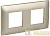 Рамка 2-м SKANDY SK-F02Sh шампань IEK 
