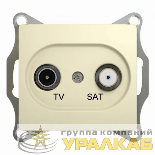 Механизм розетки TV-SAT 1-м СП Glossa 1DB беж. SchE GSL000297 детальная картинка