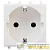 Розетка 1-м 2мод. Avanti "Белое облако" 16А IP20 2P+E защ. шторки бел. DKC 