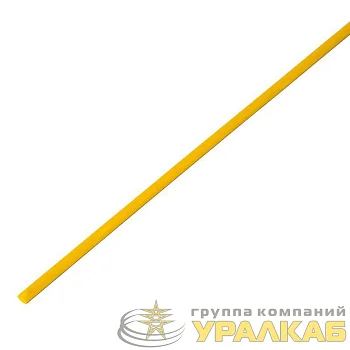 Трубка термоусадочная 3.0/1.5 1м желт. Rexant 20-3002