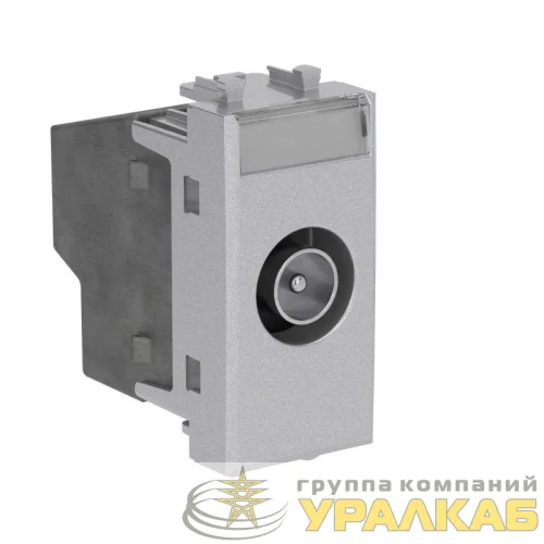 Розетка телевизионная оконечная TV 1мод. Avanti "Закаленная сталь" DKC 