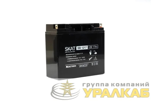 Аккумулятор 12В 17А.ч макс. ток заряда 5.1А SKAT SB 1217 Бастион 2536 детальная картинка