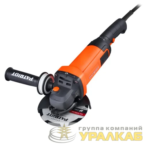 Машина углошлифовальная (УШМ) AG 128E диск 125мм двуручная пылезащищенная PATRIOT 110301129 детальная картинка