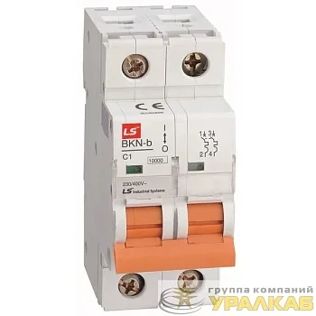 Выключатель автоматический модульный 2п C 2А 10кА BKN-b LS Electric 061206448B