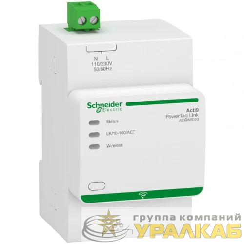 Интерфейс Ethernet (Modbus TCP/IP) до 20 беспроводных датчиков SchE A9XMWD20 детальная картинка