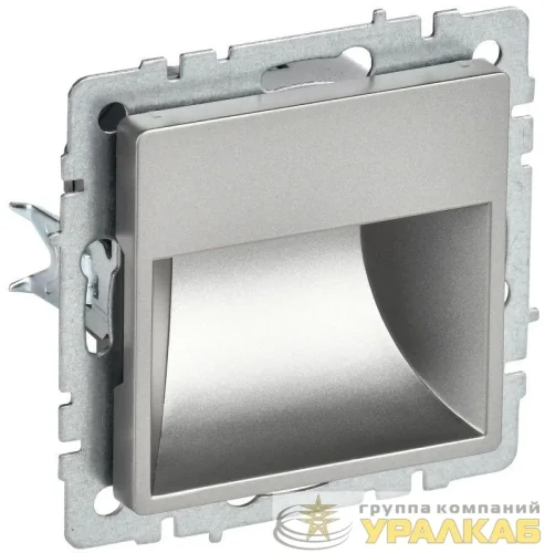 Подсветка светодиодная BRITE встраив. ПЛ20-БрС механизм сталь IEK 