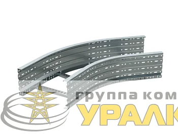 Угол для лестн. лотка горизонтальный 45град. 150х400 R-660 гор. цинк. DKC 