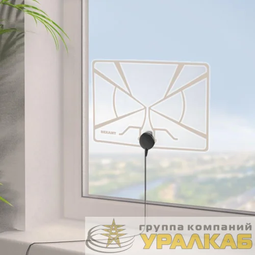 Антенна ТВ комнатная "АКТИВНАЯ" для аналогового и цифрового телевидения DVB-T2 Ag-711 (с USB) Rexant 34-0711 детальная картинка