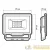 Прожектор светодиодный PFL-C3 10Вт 6500К IP65 ДО закален. прозр. стекло JazzWay 5023529A детальная картинка