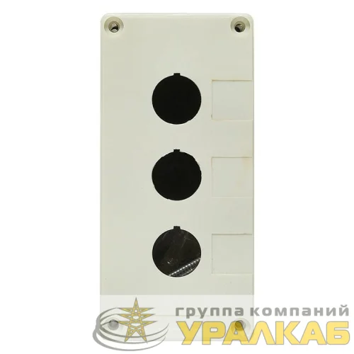 Корпус КП 103 3 кнопки белый EKF cpb-103-w детальная картинка