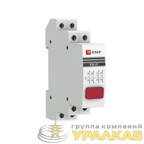 Кнопка модульная КМ-47 красная EKF mdb-47-red-pro детальная картинка