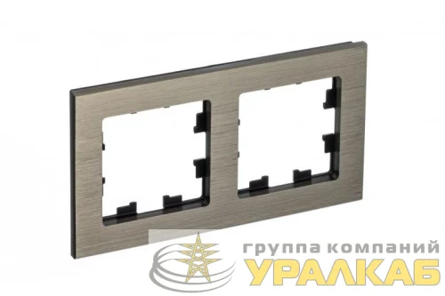 Рамка 2-м AtlasDesign Nature метал. латунь SE 