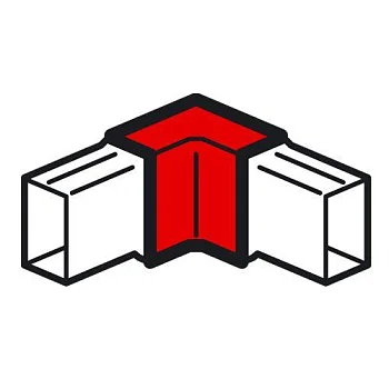 Угол внутренний 40х16мм METRA Leg 