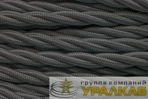 Провод ретро 3х2.5 матов. графит (уп.20м) Bironi B1-435-713-20 детальная картинка