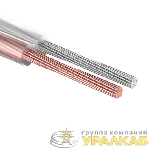 Кабель Stereo 2х0.75 прозр. SILICON (уп.10м) Rexant 