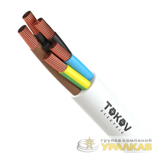 Провод TOKOV ELECTRIC ПВС 5х10(4х10+1х10) 380В (м) 