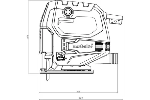 Лобзик STEB 65 Quick 450Вт 600-3100/м мтн коробка Metabo 601030000 детальная картинка