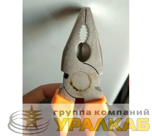 Плоскогубцы (пассатижи) 160мм двухкомпонентн. рукоятки никелир. Вихрь 73/6/3/6 детальная картинка