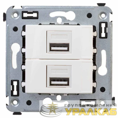 Устройство зарядное USB СП Avanti "Белое облако" DKC 4400543 детальная картинка