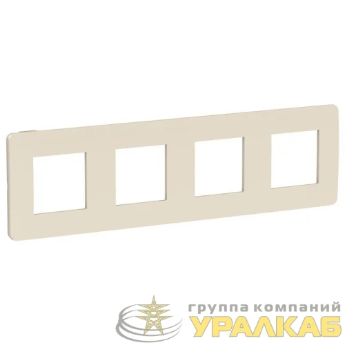 Рамка 4-м UNICA STUDIO беж./беж. SchE NU280844 детальная картинка