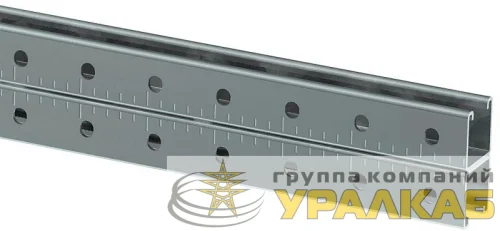Профиль STRUT двойной перфорированный 41х41 L400 1.5мм IEK 