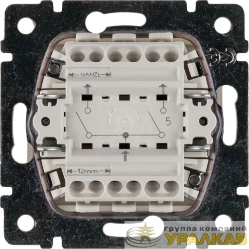 Выключатель 2-кл. СП Valena 10А IP31 250В механизм сл. кость IEK 