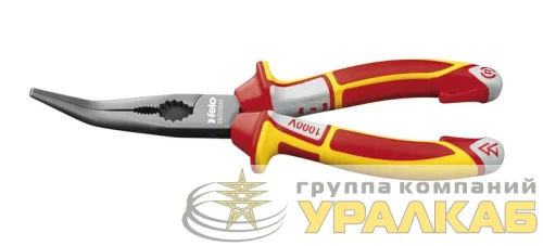 Длинногубцы диэлектрические угловые с резцом 205мм Felo 58222540 детальная картинка