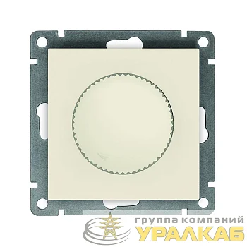 Светорегулятор СП Афина 500Вт механизм сл. кость (ivory) Universal A0101-I