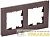 Рамка 2-м BRITE РУ-2-2-БрТБ стекло темн. бронза IEK BR-M22-G-K45