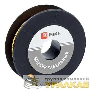 Маркер каб. 1.5кв.мм "1" (к-1000ед) (ЕС-0) EKF plc-KM-1.5-1