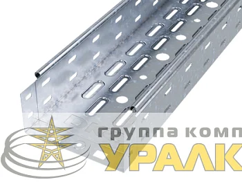 Лоток листовой перфорированный 100х100 L3000 сталь 0.7мм DKC 35341
