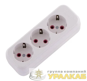 Колодка удлинителя 3-м с заземл. Lila LEZARD 720-0300-301