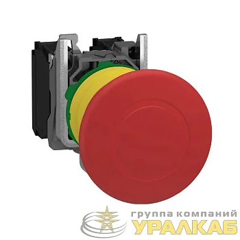 Кнопка аварийной остановки 22мм до 250В с возвр. с инд. SchE XB5AT845 Кнопка аварийной остановки 22мм до 250В с возвр. с инд. SchE XB5AT845