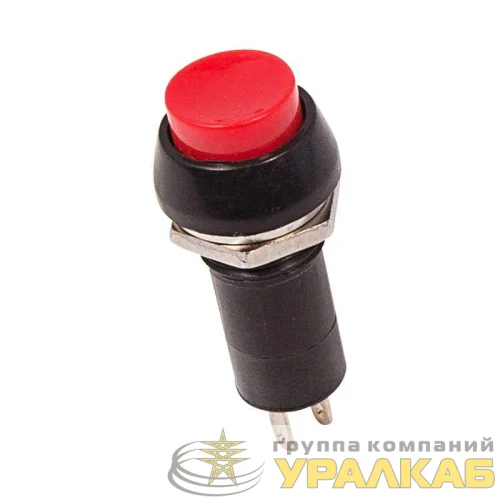 Выключатель-кнопка 250В 1А (2с) ON-OFF красн. (PBS-11А) Rexant 36-3030 детальная картинка