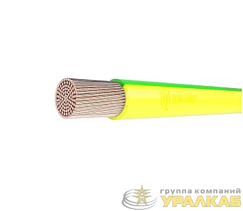 Провод ПуГВнг(А)-LS 1х4 450/750В Ж/З (бухта) (м) Цветлит 