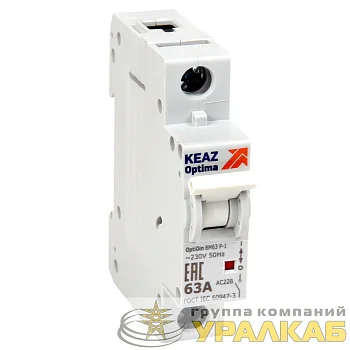 Выключатель нагрузки модульный 1п 40А OptiDin BM63Р УХЛ3 КЭАЗ 