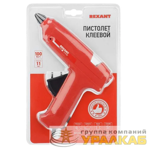 Пистолет клеевой 100Вт большой (блист.) REXANT 12-0105 детальная картинка