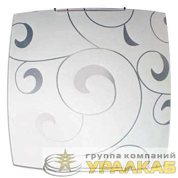 Светильник НПБ 09-60-003 М83 "Морокко" 300х300 60Вт E27 IP20 матов. бел./клипсы хром (инд. упак.) Элетех 