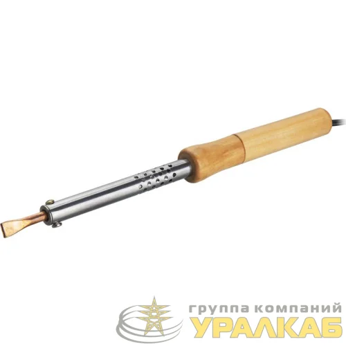 Паяльник 90 222 OSE-Pes06-60W-CP дерево; клин прямой ОНЛАЙТ 90222 детальная картинка