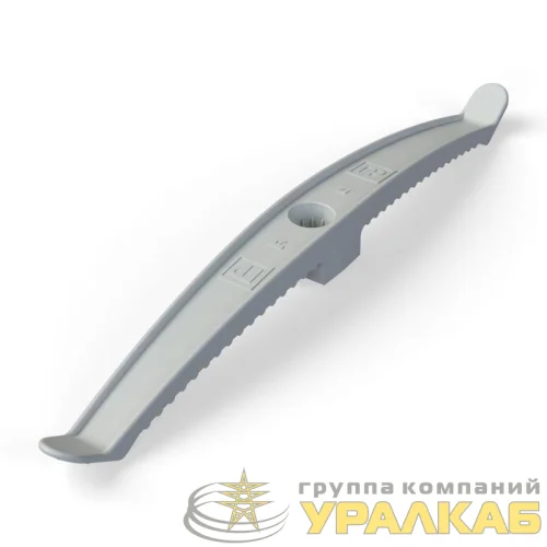 Держатель кабеля двусторонний для прямого монтажа (уп.20шт) сер. Промрукав PR13.0382 детальная картинка