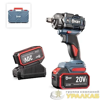 Гайковерт аккумуляторный бесщеточный WB-20-500 серия ПРОФИ КВТ 