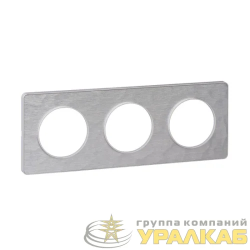 Рамка 3-м Odace алюм. мартель SchE S52P806K детальная картинка