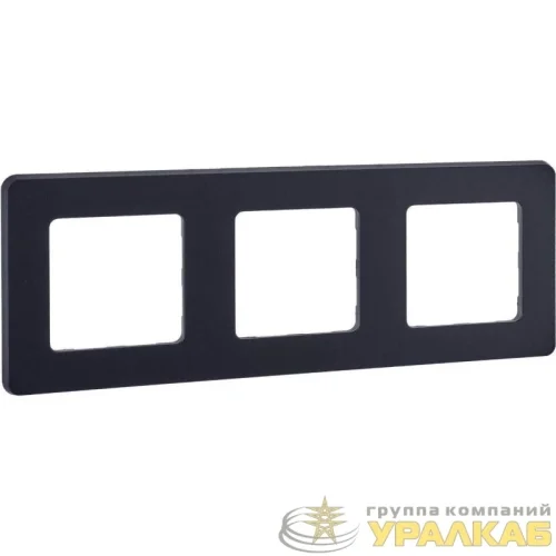 Рамка 3-м Inspiria антрацит IEK 