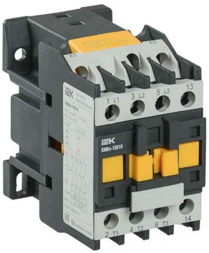 Контактор КМИе-10910 9А 400В/АС3 1НО IEK KKME11-009-400-10 детальная картинка