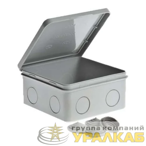 Коробка ОП Тусо распаячная 100х100х50мм откид. крышка IP54 Ruvinil 67044 детальная картинка